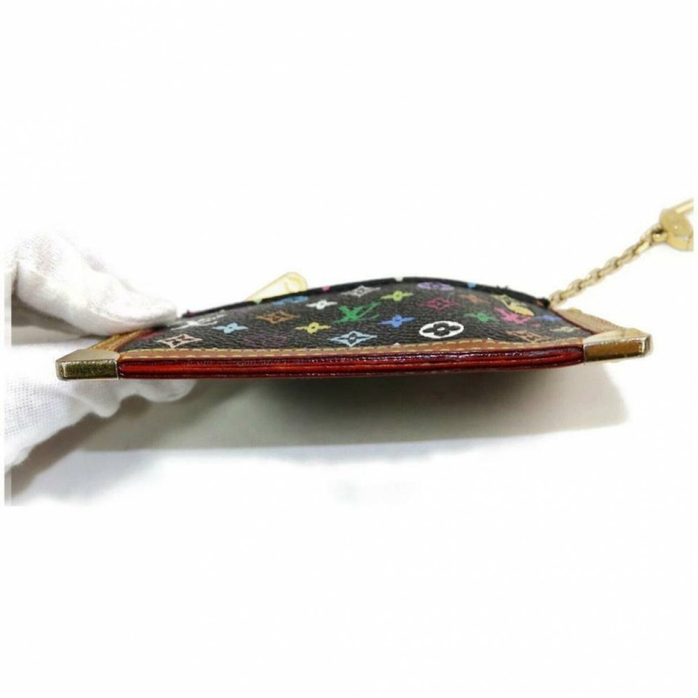 Louis Vuitton White Monogram Multicolor Key Pochette Cles Keychain - Picture 5 of 8
